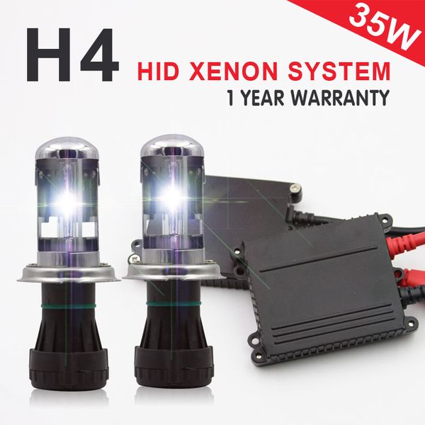 

35w bi xenon h4 bixenon hi/lo beam hid kit h4-3 high/low hid kit 4300k 5000k 6000k 8000k 3000k 10000k 12000k for car headlights