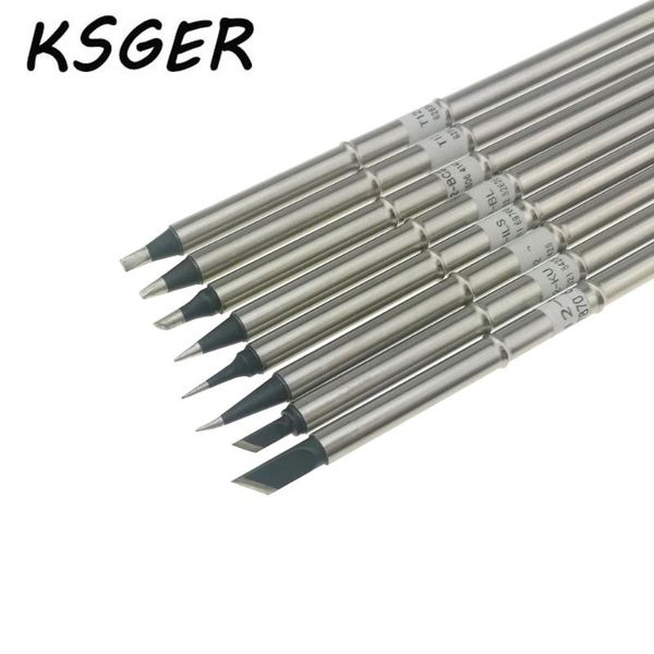 

ksger black xa-grade lead-t12-k t12-ils t12-j02 ku bc2 d16 d24 bl electric soldering iron tips for fx951 soldering station