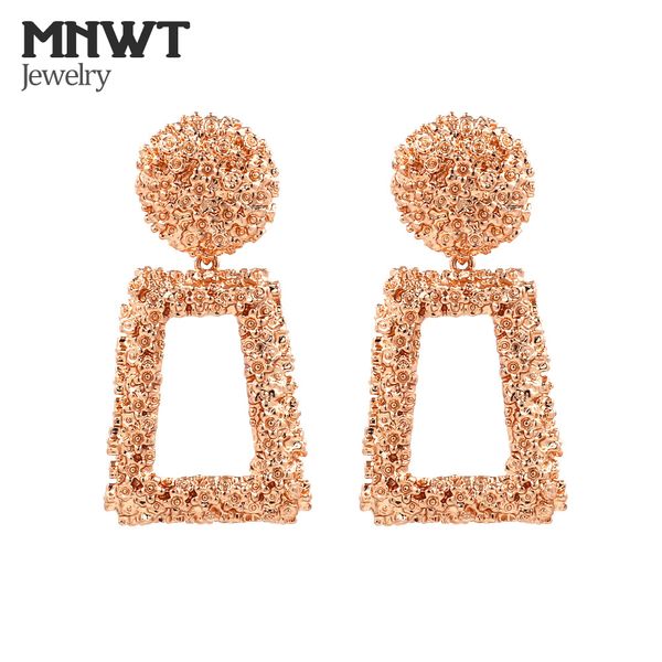 

MNWT Big Vintage Earrings 2018 Metal Earing Hanging Fashion Jewelry for women gold color Geometric statement earring