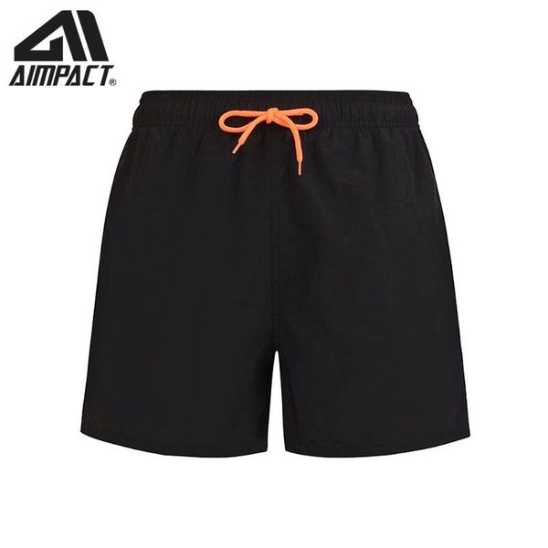

men's beach shorts pure color surf swimming trunks fast dry swim shorts for men, White;black