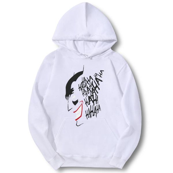 

movies the joker men hoody terror haha heath ledger 2020 spring autumn fashion casual sweatshirt fleece male pollover, Black