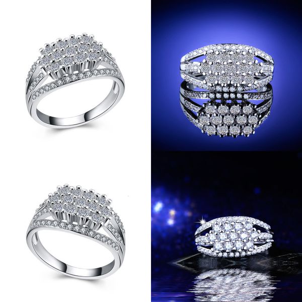 

украшения белый круглый камень женщина чемпионат кольца кольцо мода оптовая палец ювелирные изделия золото обручальное кольцо, Silver