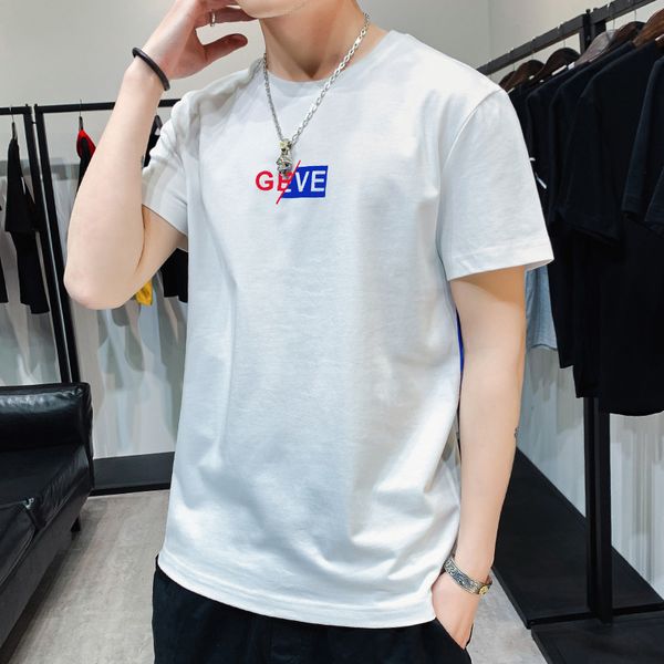 

summer men's short sleeve korean version fashion overheated couple summer half sleeve five clothes, White;black