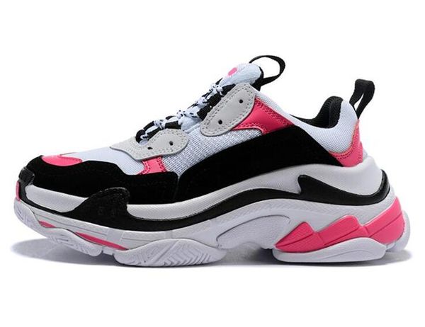 

shoes triple-s fashion paris black white red old dad sneakers gym red blue casual shoes for men women platform schuhe