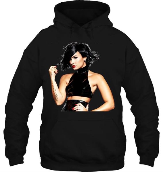 

men hoodie demi lovato shirt usa shipping women streetwear, Black