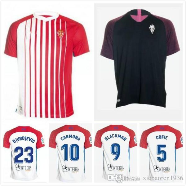 

19 20 porting gijÃn occer jer ey gijon home away red cami eta de fÃºtbol gomez djurdjevic carmona mendez marino alvador 2019 jer ey hi
