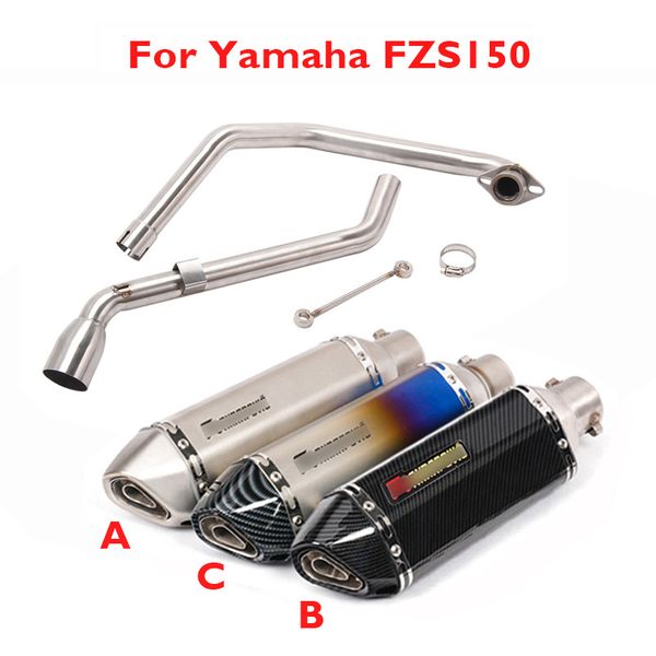 

for fzs150 motorcycle exhaust pipe muffler escape tip tail pipe connector link tube slip on fzs150