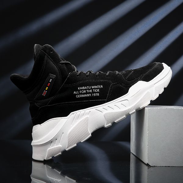 

men's casual shoes krasovki fashion 2020 shoes men sapato masculino male high-walking men sneakers 39-44, Black