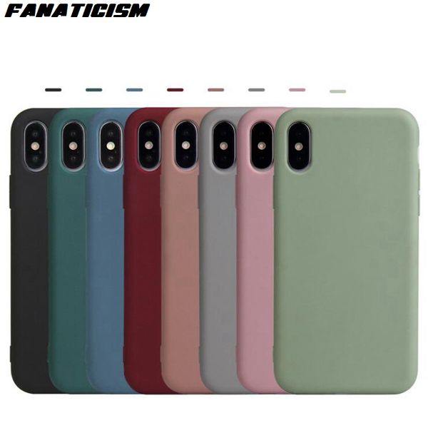 

ultra-thin soft silicone matte case for iphone 11 pro max xr x xs max 6 7 8 plus candy color tpu phone cover