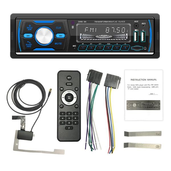 

авторадио car radio stereo bluetooth fm вход aux приемник sd usb swm-1030 12v в тире 1 дин аудио mp3 мультимедиа плеер