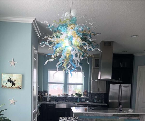 

magnificent lamps dining room hand blown chandelier led light source multi colored glass flower chandeliers lighting