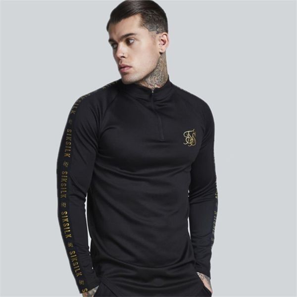 

fashion mens stretch tshirt solid color turtleneck high-elastic long sleeve t shirts men slim casual menst-shirt, White;black
