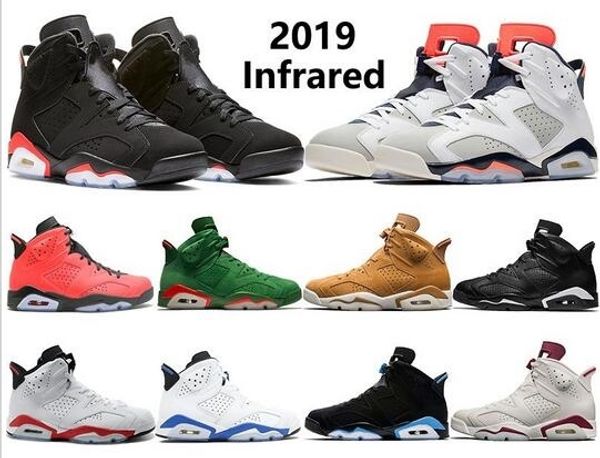 

new red 6 basketball shoes new 2019 6s men s women real man women hombre basket sneakers size 7-13