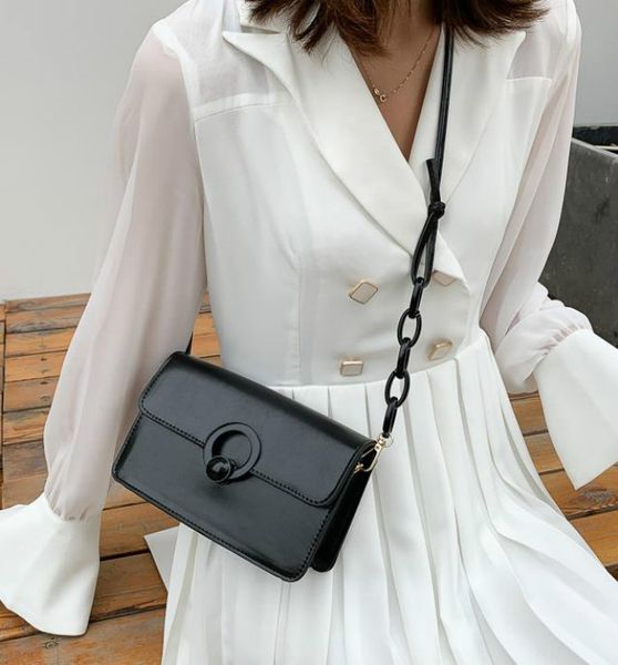 

Small Fresh Bag Female 2020 New Wave Simple Simple Wild Foreign One-shoulder Messenger Small Square Bag In Stock