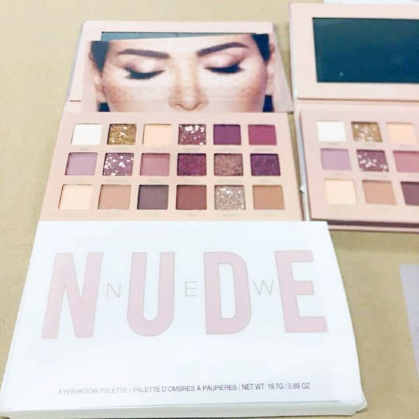 

Newest NEW NUDE 18 colors eye shadow Shimmer Matte eye shadow Beauty Makeup Eyeshadow Palette 18 colors Brand DHL Free shipping