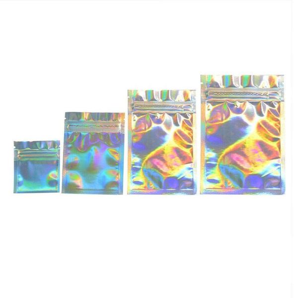 

bath bag sizes cosmetic 100pcs salt 4 zip c9c9 flat mini holographic one thick foil bags laser side clear aluminum lock cqsht, Red;black