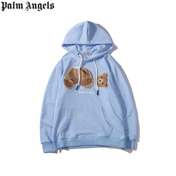

mens designer hoodie palm angles new fashion brand hoodies cotton sweatshirt trend hip hop sweater bear print couple sweaters, Black