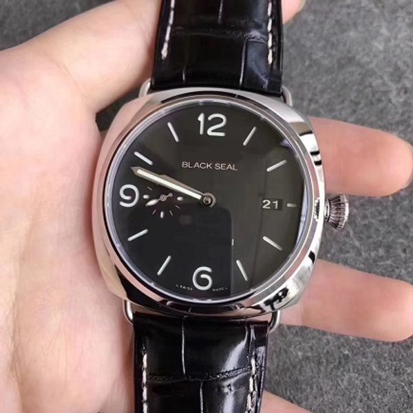 

44mm vs vsf men watch automatic waterproof sapphire crystal 312 00312 mens wristwatch mechanical 388 00388 watches, Slivery;brown