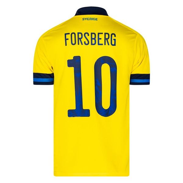 

2020 sweden soccer jerseys larsson forsberg futbol camisas camisetas 2018 shirt kit maillot maglia trikot, Black;yellow