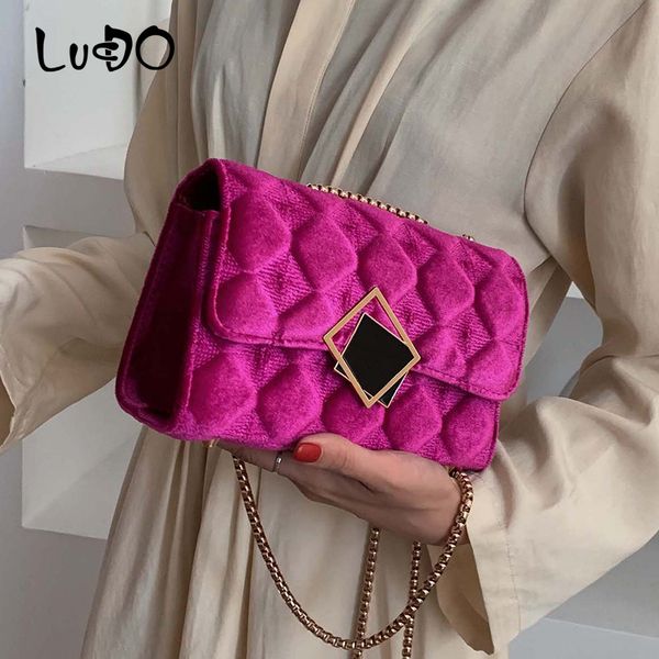 

lucdo quality chain crossbody bags for women 2020 new handbags and purses small ladies shoulder messenger bag bolsa sac