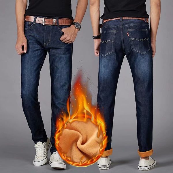 

jeans men are a pair of long slim trousers for autumn and winter men jeans biker clothes ropa de hombre 2018, Blue