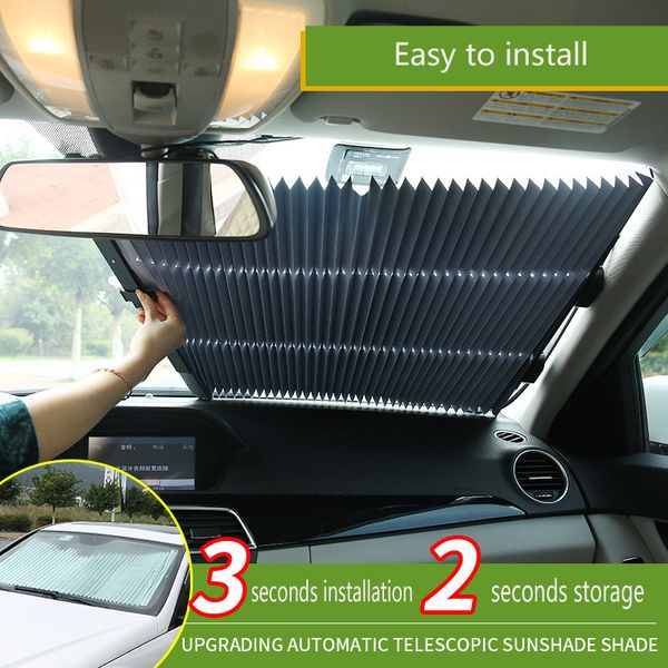 

46cm/65cm/70scm/80cm retractable car front windshield window sunshade rear window uv protection shade cover for car suv truck