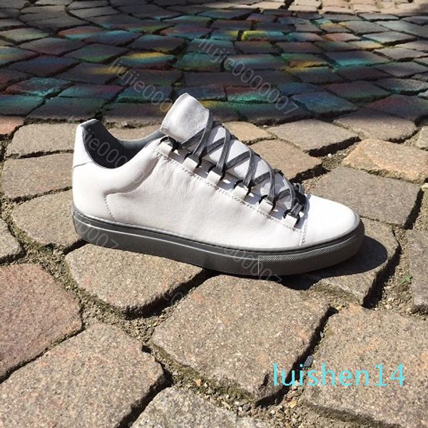 

wholesale new style causal shoe man white red wrinkled low cut sneaker fashion arena designer shoes drop shipping size 39-46 ae07, Black