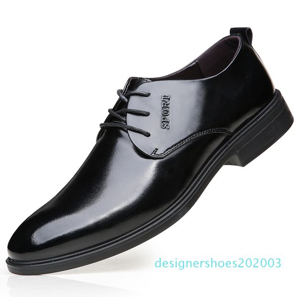 

fashion comfortable business men dress shoes male for men shoes autumn popular lace up footwear quality d3, Black