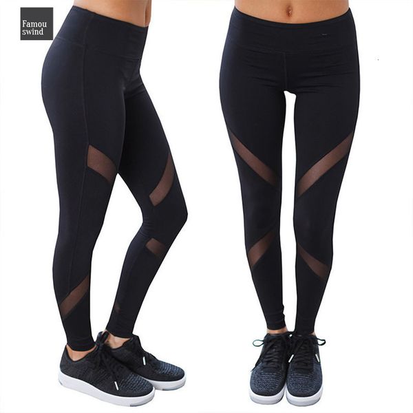 

leggings gothic insert mesh design trousers pants big women size black capris sportswear new fitness leggings
