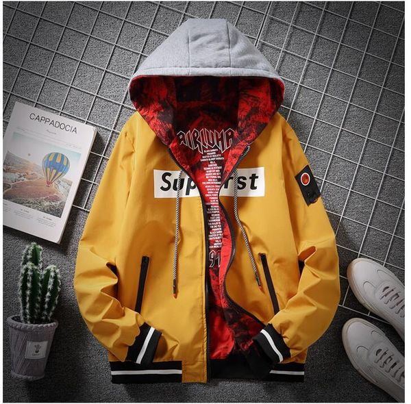 

yizlo superst jacket men chaquetas hombre veste homme jaqueta masculino double side wear jackets coat, Black;brown