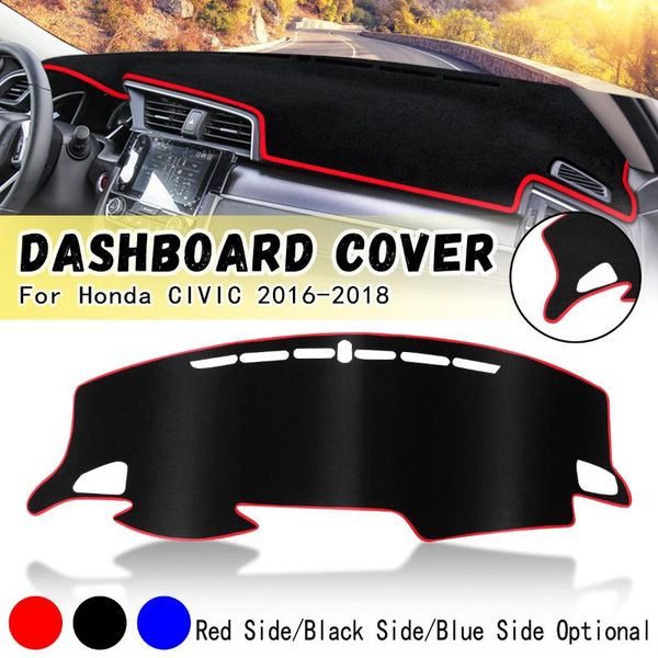 

left hand drive car dashboard cover dash mat pad sun shade carpet cover for /civic 2016 2017 2018