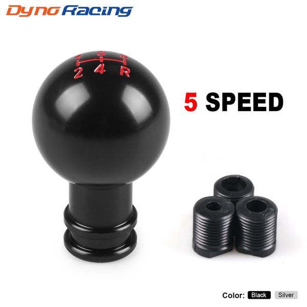 

racing universal 5/6/10 speed gear shift knob manual automatic gear shift knob shift lever black silver