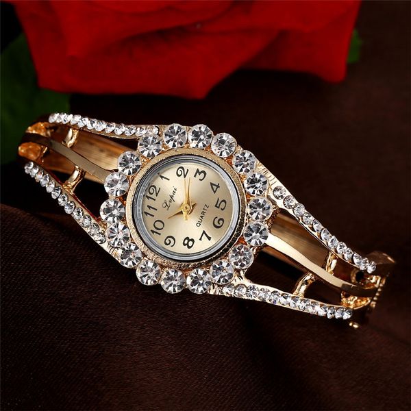 

2019 fashion luxury women's watches women bracelet watch 0629#, Slivery;brown
