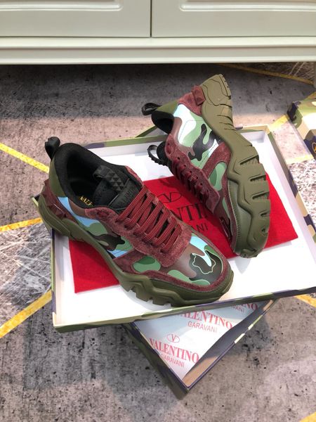 

high-end luxury women's men's jogging casual shoes outdoor sports climbing shoes triple retro platform army green camping shoes nd, Black