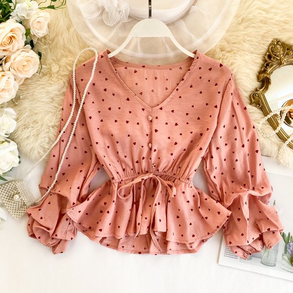 

2019 new fashion women's clothing autumn v-neck womens and blouses shirt, White