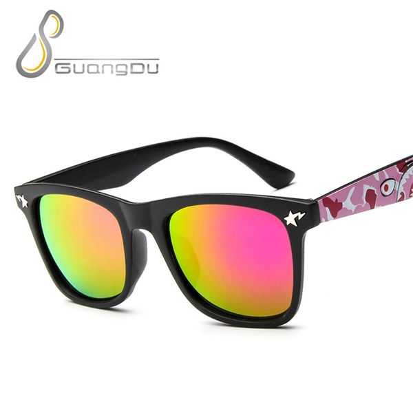 

2018 new fashion square children sunglasses boys girls kids baby child safety sun glasses goggles mirror party glasses oculos, White;black