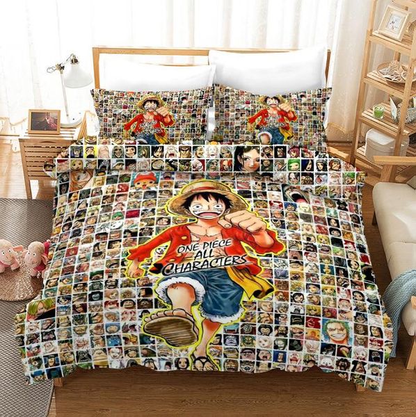 One Piece All Character 3d Printed Bedding Sets Quilt Cover 3 Pics