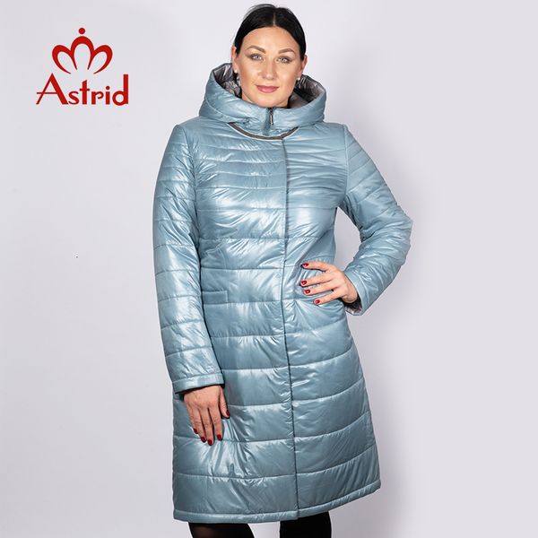 

astrid 2019 spring winter women jacket windproof warm hooded slim cotton womens warm jacket with hood new collection am-2065 y190926, Black;white