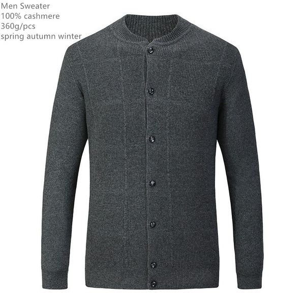 

naizaiga 100% кашемир среднего возраста мужчин зимой теплые кардиганы моды отец большой размер плед пуловеры, mpsm308, White;black