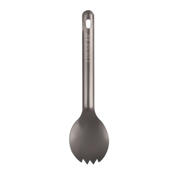 

new outdoor tableware hiking camping convenient 0.1 x 1.6 x 6.5 titanium spork hot
