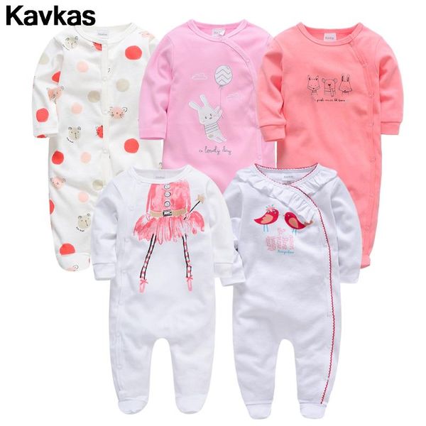 

kavkas 2020 new trend ready stock 0-12m quality newborn baby clothing romper boy girl, White