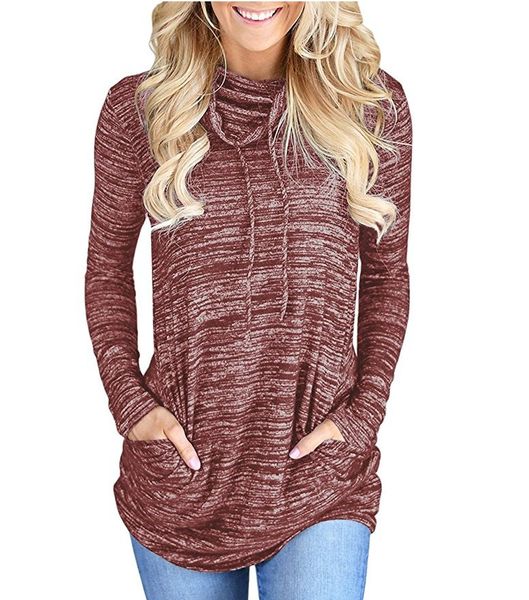 

explosion models women's autumn and winter sports wind pile collar pocket snug loose sweatshirt, Black