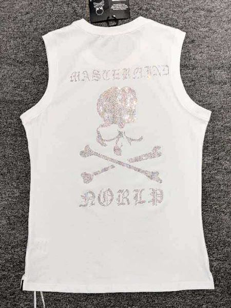 

2019 новых людей способа верхней части бака с нижнего белья черепа лазерная печать hot drill спорт летняя марка gym одежда жилеты одежда муж, White;black