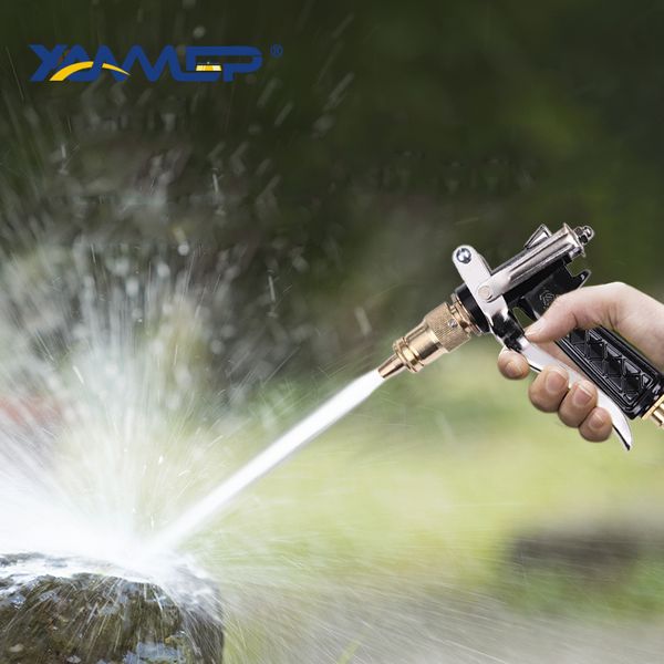 

car wash water gun high pressure water flow cleaning tyre pressure washer copper handle shower spray column xammep