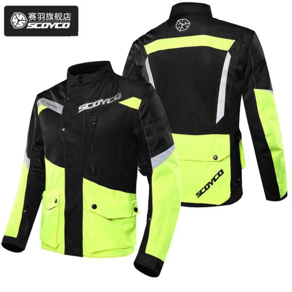

summer mesh aeration breathable scoyco motorcycle riding jackets men motorbike kinght locomotive clothing suit jk48x gray green