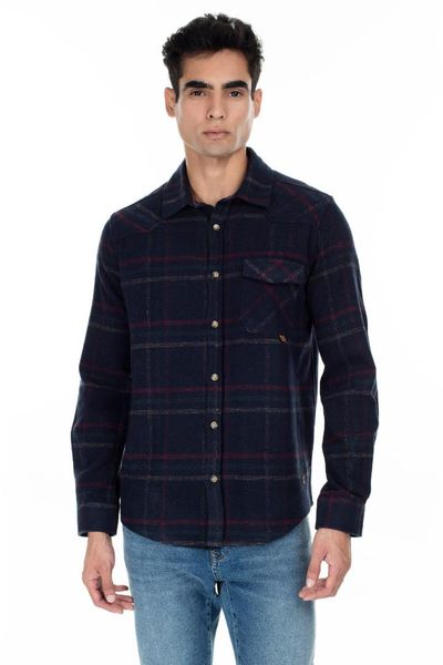 

cazador plaid shirt male shirt jazz 2033, White;black
