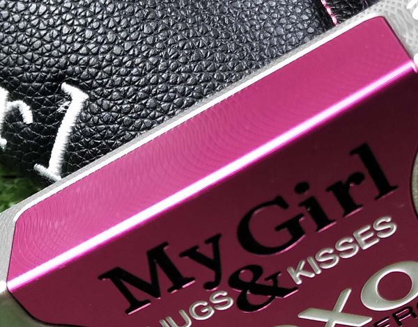 

2018 New Women My Girl XOXO Limited Edition Съемные гири Pink Grip + Putter Headcover Доступны реальные фотографи