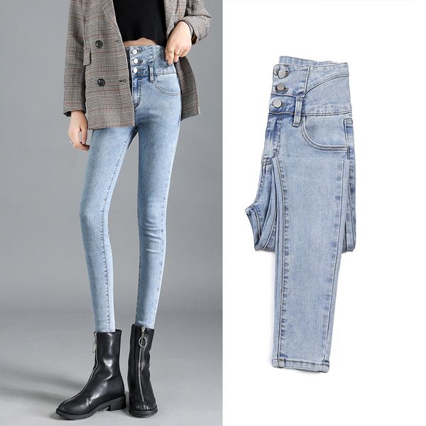 

jeans women high stretch soft denim jeans trousers extra long black blue leggings large sizes pencil pants 2020 skinny