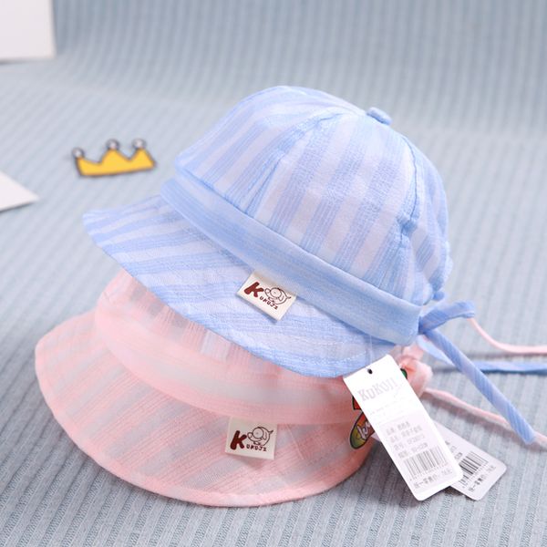

baby sun hat girl thin outdoor children fisherman hat adjustable cap, Yellow