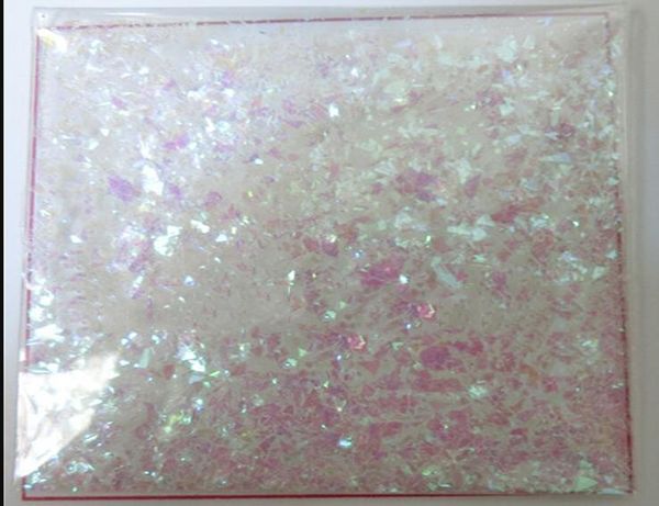 

50g in 1 fluorescent glass paper clear pink/green nail snow flakes irregular cut paillette nail art sequin ,broken glass flakes, Silver;gold